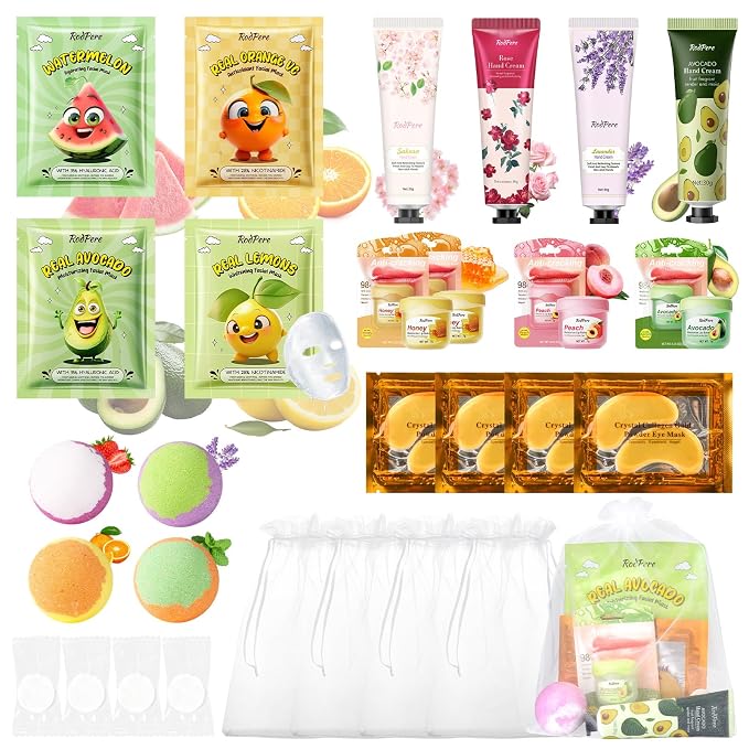 28PCS Spa Party Supplies For Girls, Spa Birthday Party Favors For 4 People by Unknown