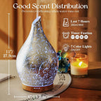 Porseme 280ml Essential Oil Diffuser, 3D Glass Aromatherapy Diffusor, - Image 3