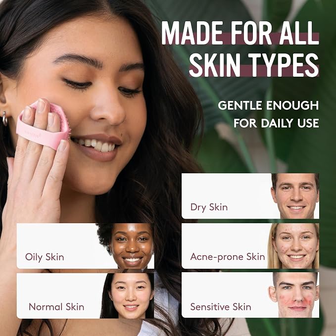 Sud Scrub® Antimicrobial Silicone Face Scrubber, 1 Pack, Gentle Face Exfoliator - Image 6