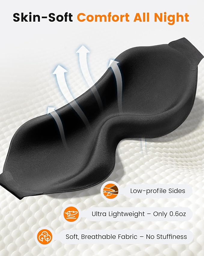 3 Pack 100% Blackout Sleep Mask - Image 5