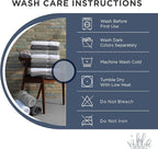 100% Cotton Bath Towel Set of 24-6 Bath Towels, 6 Hand Towels, 12 Wash Cloths - Image 6