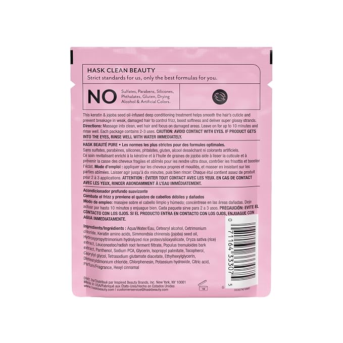 HASK KERATIN Smoothing Deep Conditioner Treatments - Image 8