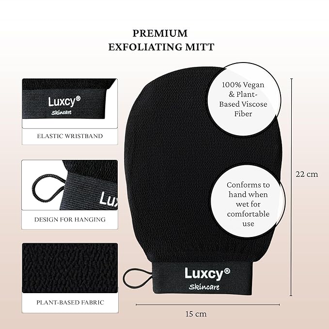 Premium Korean Exfoliating Mitt & Body Scrubber Glove, Viscose Fiber Dead Skin - Image 4