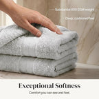 Modern Threads - Spun Loft 6-Piece 100% Combed Cotton Towel Set - Bath Towels - Image 4
