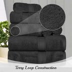 Superior Egyptian Cotton Pile 10 Piece Towel Set, Includes 2 Bath, 4 Hand - Image 6