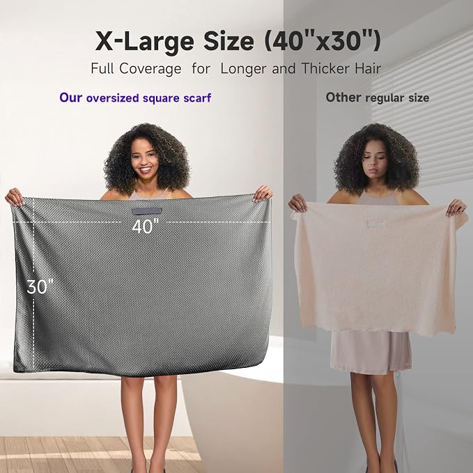 Umisleep Extra Large Microfiber Hair Towel - Image 5