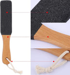 2 Pieces Foot File Callus Remover Heel Grater Wooden Handle Foot Scrubber - Image 5