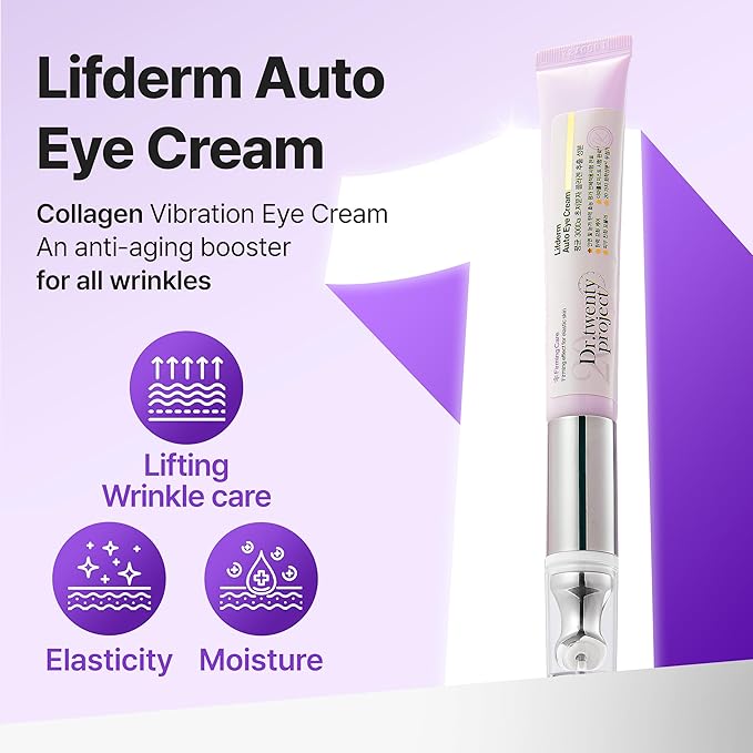 Lifderm Eye Cream with Collagen & Vibrating Device - Image 2