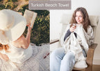 Premium 100% Cotton Turkish Towel – Vintage Light Grey, 35”x 67” – Quick Dry - Image 7