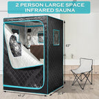 Full Size Infrared Sauna for Home, 2 Person Large Space Personal Home Sauna for - Image 5