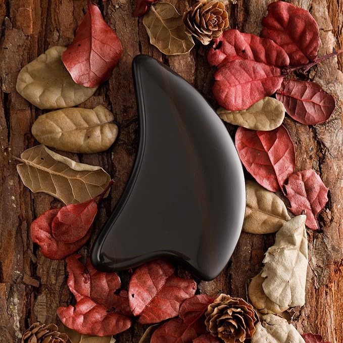 Bian Stone Gua Sha Facial Tools Scraping Massage Face Guasha Board Scraping - Image 2