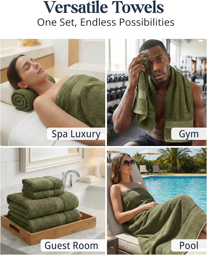 LANE LINEN Cotton Towels for Bathroom - Image 7