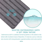 NiuYichee 2 PCS Water Absorbent diatomite Coasters, 12.2" x 4" Water Absorbing - Image 3