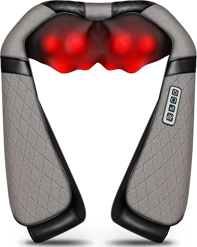 Blue Elf Shiatsu Electric Neck Back Massager Pillow 3D Kneading by Blue+Elf