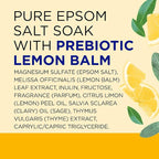 Dr Teal's Pure Epsom Magnesium Salt Soak, Prebiotic Lemon Balm & Essential Oil - Image 9