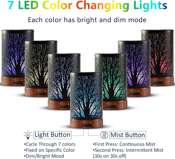 EQUSUPRO Essential Oil Diffuser Aromatherapy Diffuser 150ml - Image 2