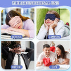 Cutecrop 12 Pcs Silk Sleep Masks Soft Satin Eye Masks - Image 4