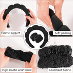 Zkptops Spa Headband for Washing Face Wristband Sponge Makeup Skincare Headband - Image 5