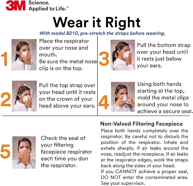 3M 8210 Particulate Respirator - Image 6