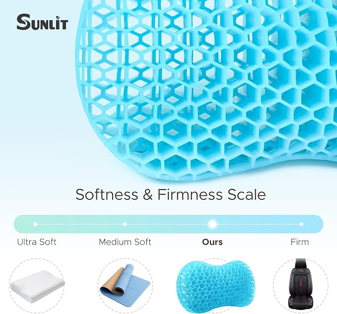 Sunlit Bath Jello Gel Bath Pillows, Lumbar Pillow - Image 6