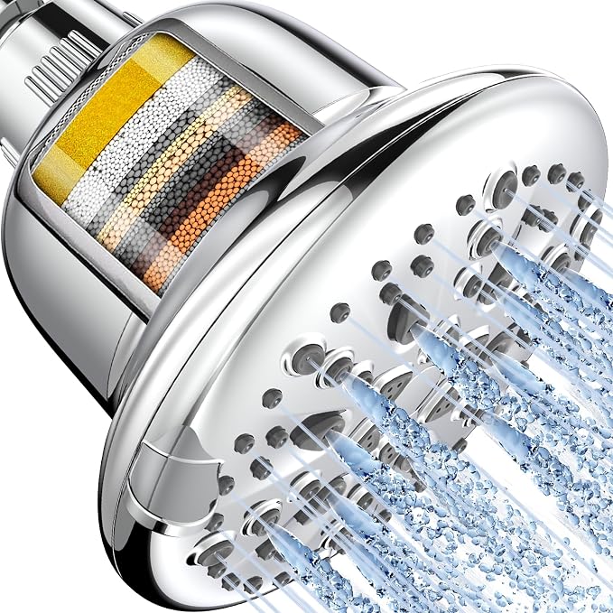 Cobbe Filtered Shower Head, 7 Modes High Pressure Shower Heads by Cobbe