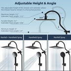 Hibbent All Metal Shower Head, Shower Holder, Oil Rubbed Bronze - Image 6