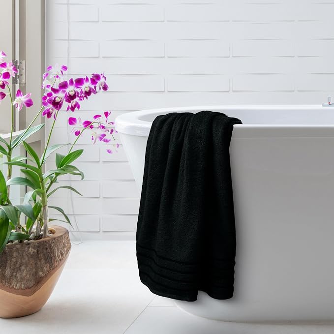 Avalon Towels Bath Towels Set of 4, Size 30 x 60 Inches, Highly Soft and - Image 3