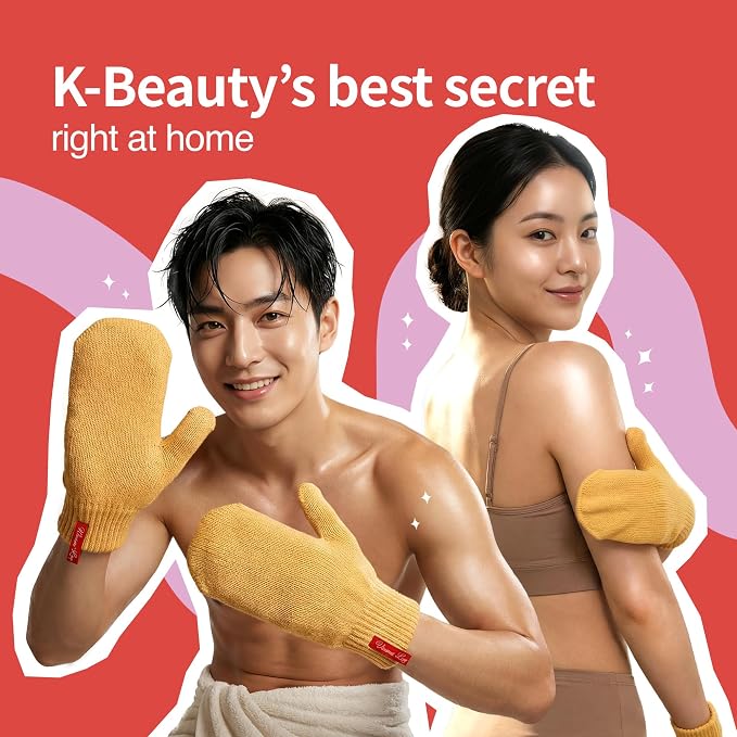 Wonder-Loop Premium Korean Exfoliating Mitt, 100% Plant-Based Viscose Wash - Image 5