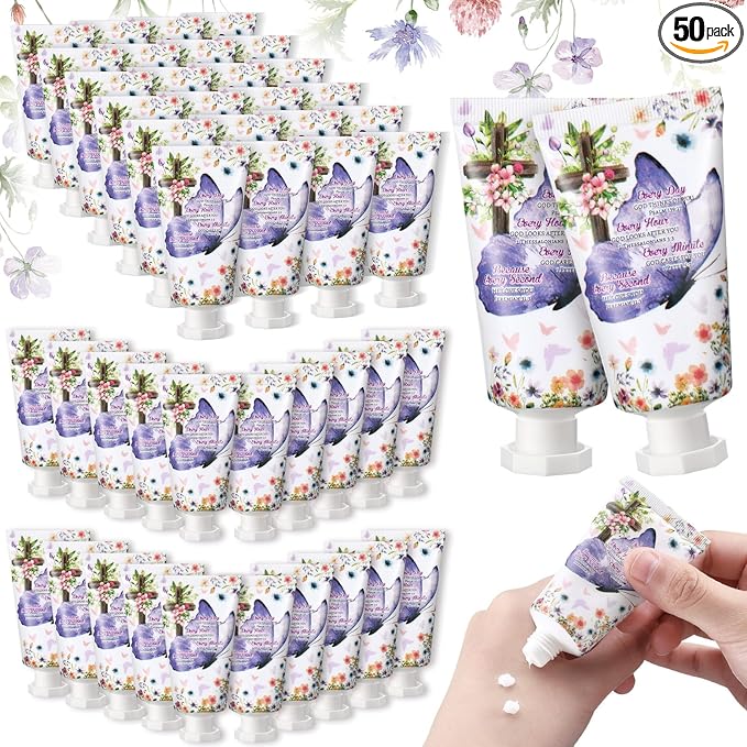 50 Pack Christian Hand Lotion Bulk Gifts by Heigble