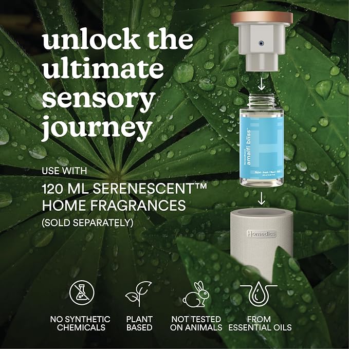 Homedics SereneScent Waterless Essential Oil Diffuser, Cordless Rechargeable - Image 4