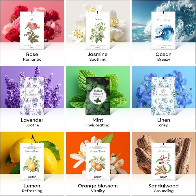 MYARO 12 Pack Peppermint Scented Sachets - Image 9
