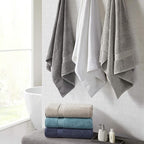 Madison Park 800GSM Bath Sheet Towel Oversized 34" x 68" 2 Pack 100% Cotton - Image 7
