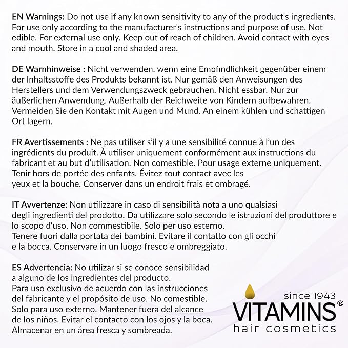 VITAMINS hair cosmetics Keratin Purple Hair Mask - Image 8