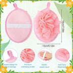 4 PCS Exfoliating Bath Sponges Soft Loofah Shower Scrubber - Image 2
