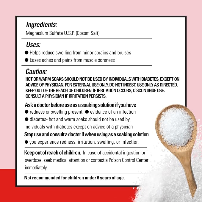 Dr Teal's Pure Epsom Salt Bulk Magnesium Sulfate USP, Fragrance Free, 19 lbs - Image 10