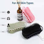 MtBoi Double-Sided Exfoliating Silicone Body Scrubber, 2-in-1 Bath Scrubber - Image 7