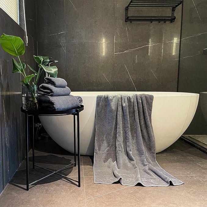 Extra Large Bath Towels Set for Bathroom 30x60 Inches Super Soft Light Weight - Image 2