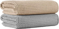 MICROFI New Microfiber Waffle Bath Towels, 2 Pieces, Fast Drying, Lint Free 430 by Unknown