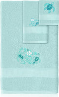 3 Pcs Rustic Sea Turtle Bathroom Towel Set Farmhouse Embroidered Sea Turtle by Unknown