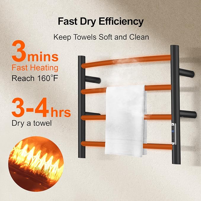 Electric Towel Warmer with Built-in Timer - Image 5