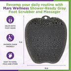 MARS WELLNESS Shower Foot Scrubber and Massager - Image 3