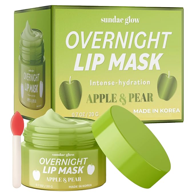 Apple & Pear Lip Mask Overnight Treatment – Dermatologist Tested, Korean Skin by Unknown