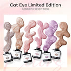 modelones Cat Eye Gel Nail Polish 6 Colors Nude Pink Brown Purple Cat Eye Nail - Image 4