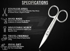 Nail Scissors Curved for Women and Men, Long Lasting Sharp Nickel Plated for - Image 4