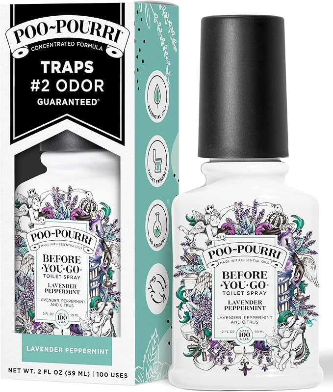 Poo-Pourri Before-You-Go Toilet Spray, Lavender Peppermint, 2 Fl Oz, Bathroom by %7EPourri