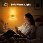 JandCase Night Lights Plug into Wall, Dusk to Dawn Sensor, 2000K Amber Warm - Image 5