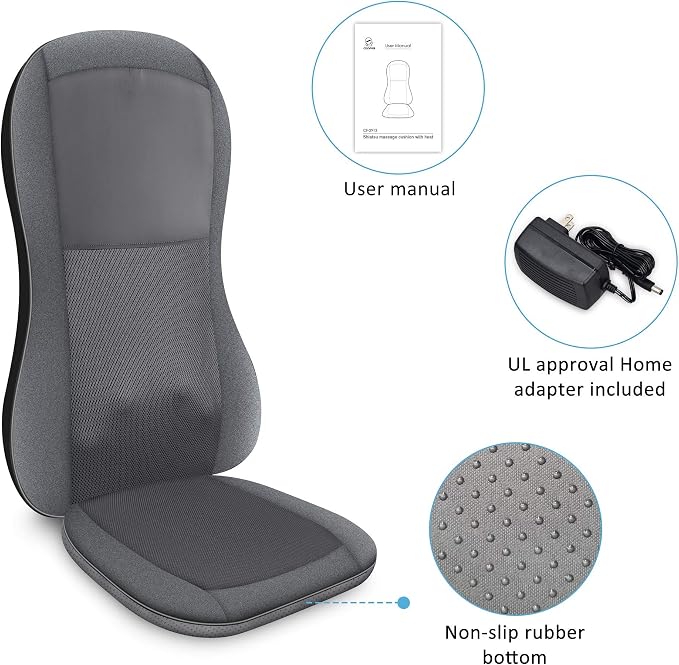 COMFIER Shiatsu Full Back Massager, Massage Chair Pad - Image 9