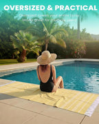 4 Packs Turkish Beach Towels Gym Towel Camping Blanket Xl Large Big Size - Image 5