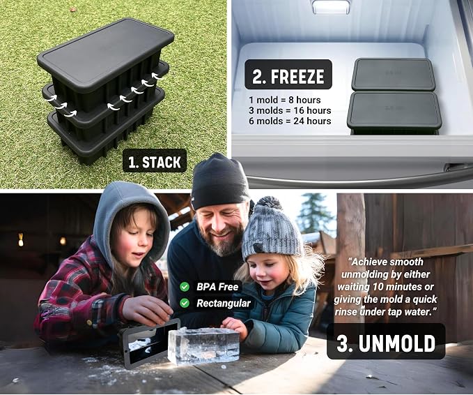Alaskey® Extra Large Ice Block Mold 2.5 lbs - Image 4