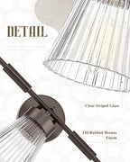 5-Light Bathroom Vanity Light, HWH Farmhouse Vanity Lights - Image 3